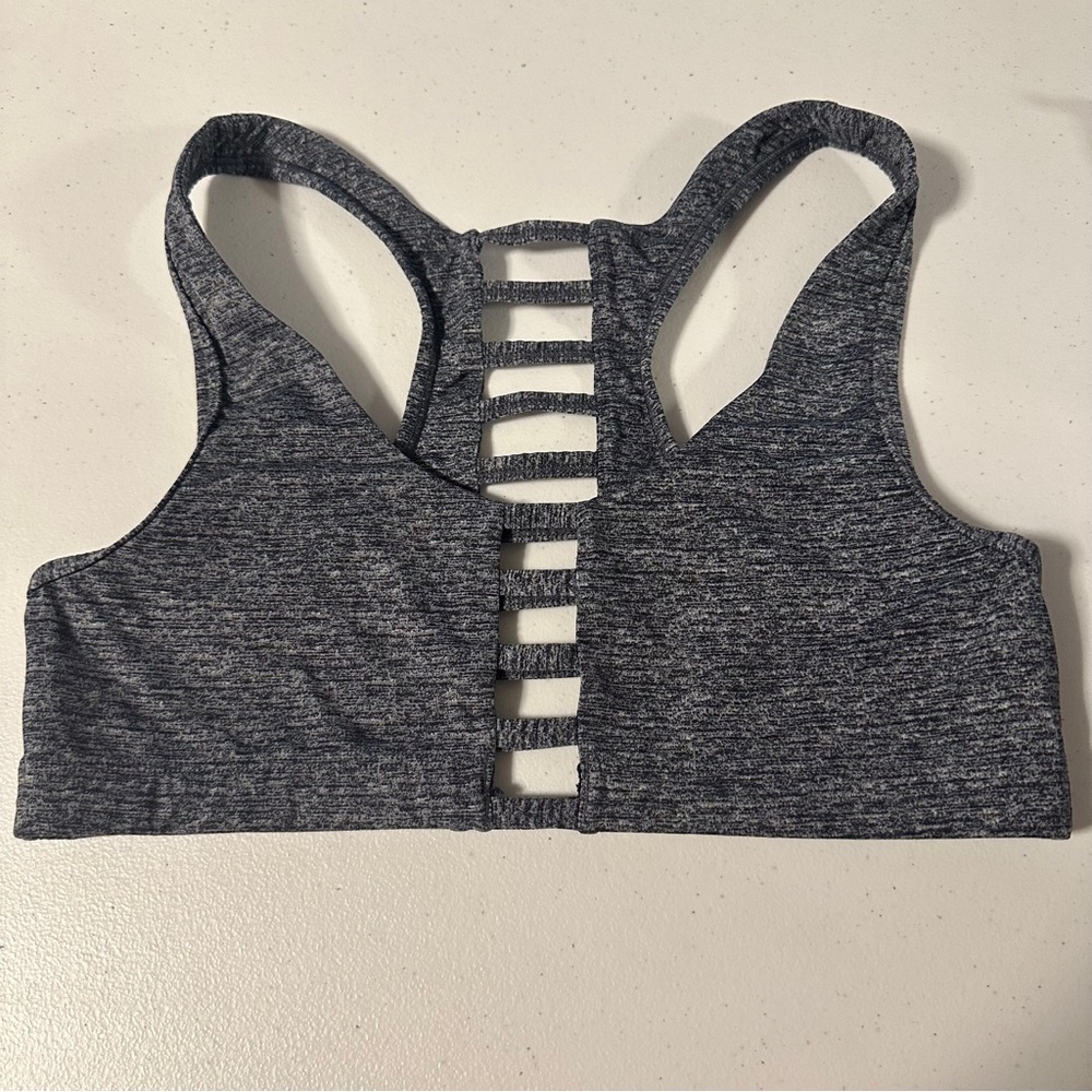 PINK Victoria's Secret Heathered Sports Bra